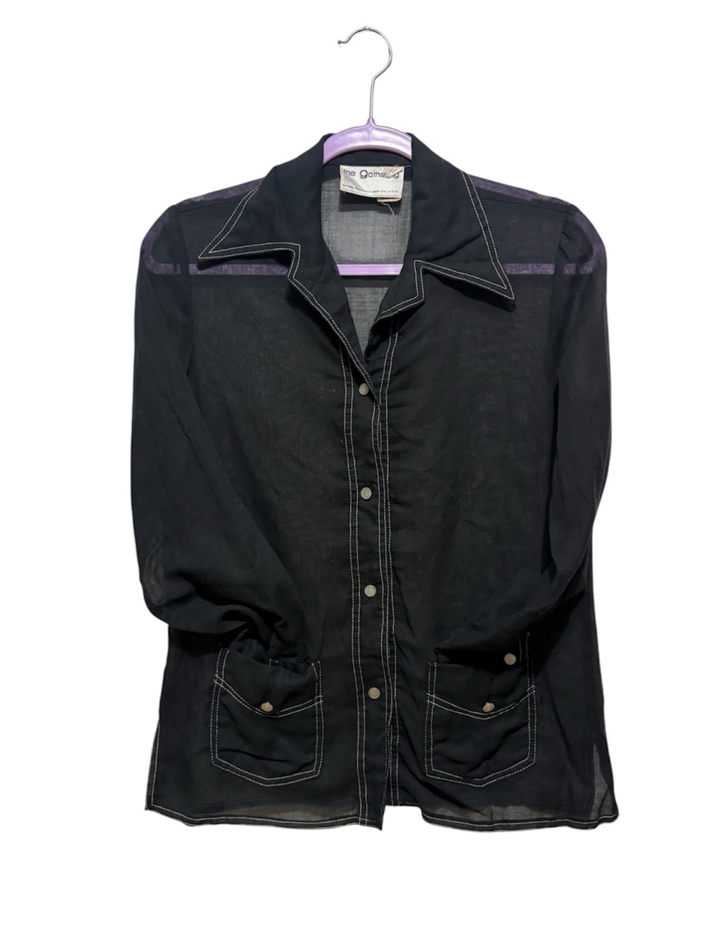 70s Sheer The Gathering work shirt by Sears Roebuck